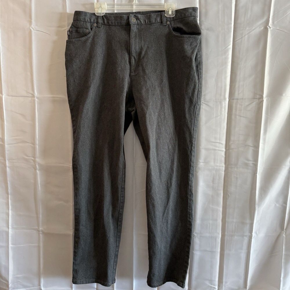 Vintage Lauren Jeans Co. Ralph Lauren Womens 18W 36x30 Black Gray Denim Straight